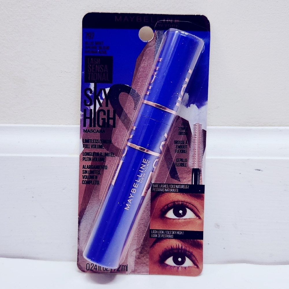 🐢2/$15 Maybelline Lash Sensational Sky High Washable Mascara Blue Mist